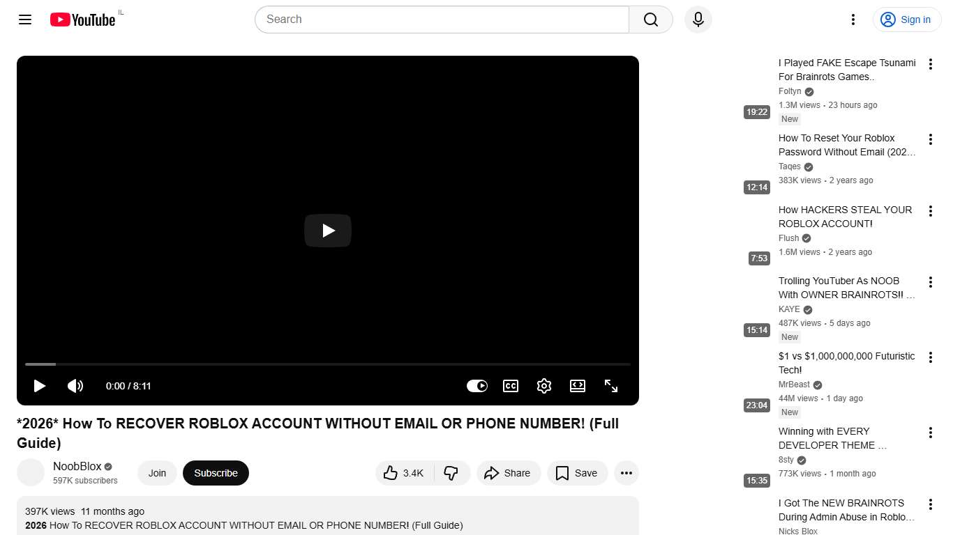 *2026* How To RECOVER ROBLOX ACCOUNT WITHOUT EMAIL OR PHONE NUMBER! (Full Guide) - YouTube